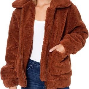Elodie Brown Teddy Jacket